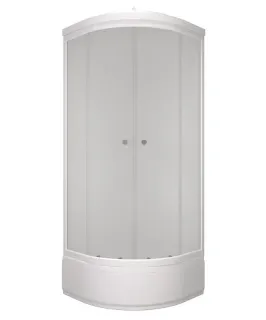 Душевая кабина Triton Вельвет Щ0000064623 80x80 см профиль белый стекло матовое